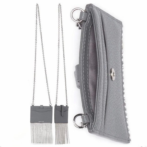 Rebecca Minkoff Handbags - REBECCA MINKOFF Large Leather Card Case on Chain